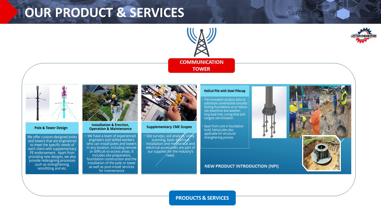 LESSB COMMUNICATION TOWER